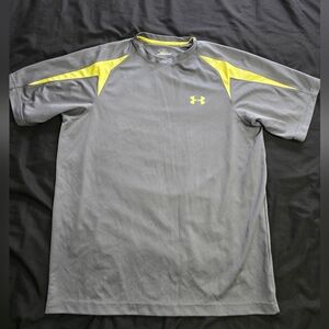 ⭐️Under Armour Men's Gray and Yellow Athletic Shirt